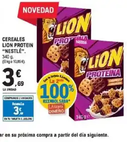 E.Leclerc NESTLÉ Cereales lion protein oferta
