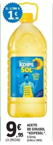 E.Leclerc KOIPESOL Aceite de girasol oferta