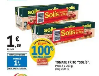 E.Leclerc SOLIS Tomate frito oferta