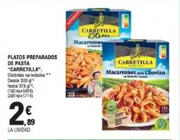E.Leclerc CARRETILLA Platos preparados de pasta oferta
