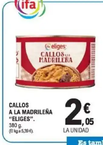 E.Leclerc ELIGES Callos a la madrileña oferta