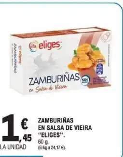 E.Leclerc ELIGES Zamburiñas en salsa de vieira oferta