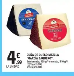 E.Leclerc GARCÍA BAQUERO Cuña de queso mezcla oferta