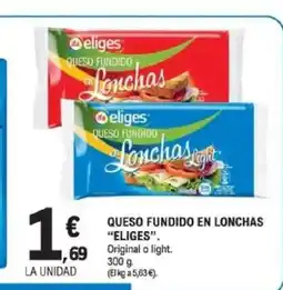 E.Leclerc ELIGES Queso fundido en lonchas oferta