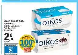 E.Leclerc DANONE Yogur griego oikos oferta