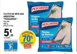 E.Leclerc PESCANOVA Filetes de merluza argentina oferta
