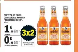 E.Leclerc SCHÖFFERHOFER Cerveza de trigo con sabor a pomelo oferta