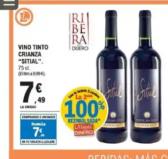 E.Leclerc SITIAL Vino tinto crianza oferta
