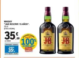 E.Leclerc J&B RESERVE 15 AÑOS Whisky oferta