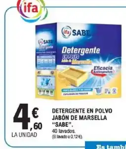 E.Leclerc SABE Detergente en polvo jabón de marsella oferta