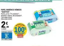 E.Leclerc SCOTTEX Papel higiénico húmedo oferta