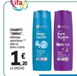 E.Leclerc UNNIA Champú oferta