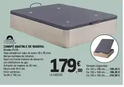 E.Leclerc Canapé abatible de madera oferta