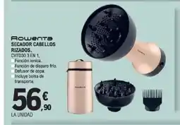 E.Leclerc ROWENTA Secador cabellos rizados oferta