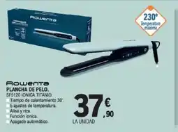 E.Leclerc ROWENTA Plancha de pelo. oferta