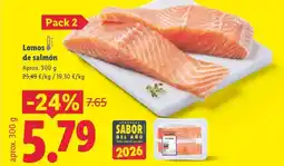 Lidl Lomos de salmón oferta