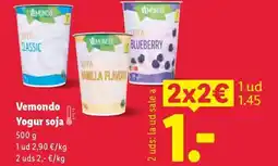 Lidl VEMONDO Yogur soja oferta
