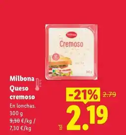 Lidl MILBONA Queso cremoso oferta