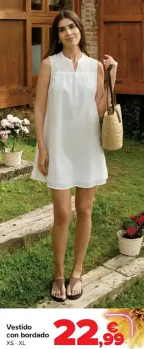 Carrefour Vestido con bordado oferta