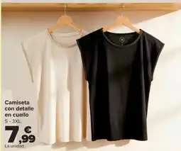 Carrefour Camiseta con detalle en cuello S-3XL oferta