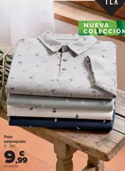 Carrefour Polo estampado S-3XL oferta