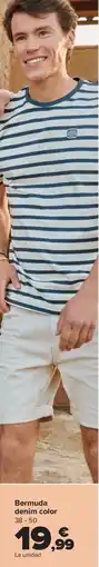 Carrefour Bermuda denim color 38-50 oferta