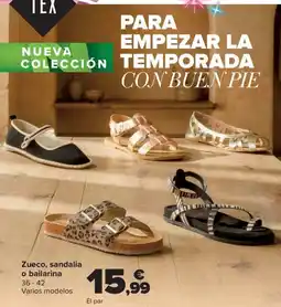 Carrefour TEX Zueco, sandalia o bailarina oferta