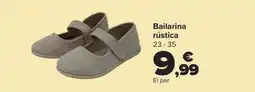 Carrefour Bailarina rústica oferta