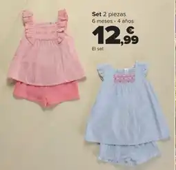 Carrefour Set 2 piezas 6 meses - 4 años oferta