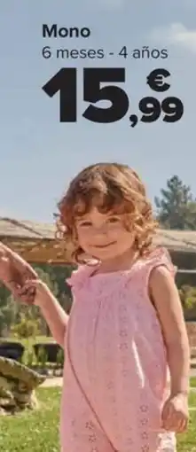 Carrefour Mono 6 meses - 4 años oferta