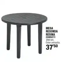 Optimus Mesa redonda resina oferta
