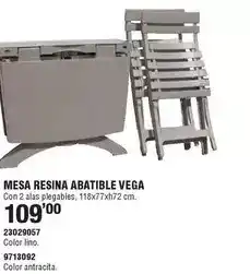 Optimus Mesa resina abatible vega oferta