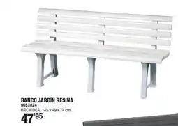 Optimus Banco jardín resina oferta