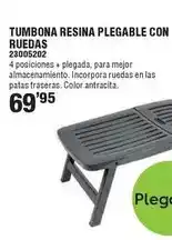 Optimus Tumbona resina plegable con ruedas oferta