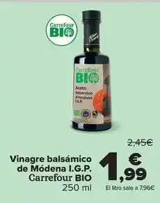 Carrefour Carrefour bio - vinagre balsamico de modena i.g.p oferta