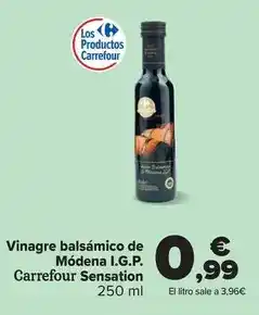 Carrefour - vinagre balsámico de módena i.g.p. sensation