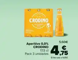 Carrefour Crodino - aperitivo 0.0% oferta