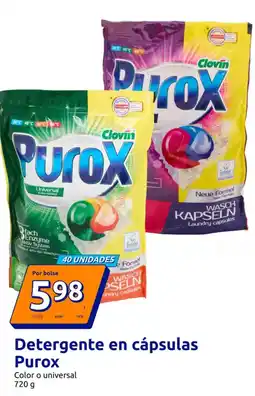 Action Purox - detergente en capsulas oferta