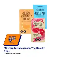Action The beauty dept - mascara facial coreana oferta