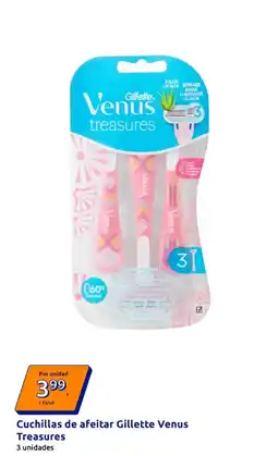 Action Gillette - cuchillos de afeitar treasures oferta