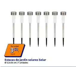 Action Solar - estacas de jardín es oferta