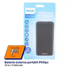 Action Philips - batería externa portátil oferta