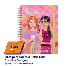 Action Creative - libro para colorear selfie girls oferta