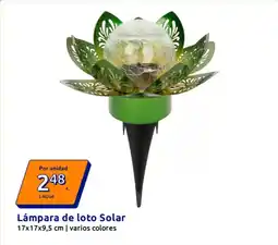 Action Solar - lampara de loto oferta