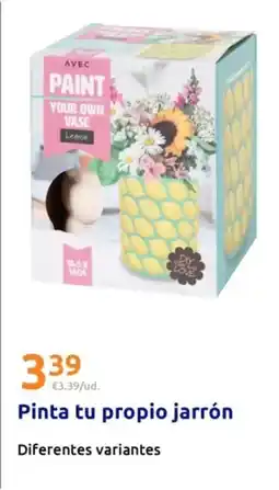 Action Avec - pinta tu propio jarron oferta