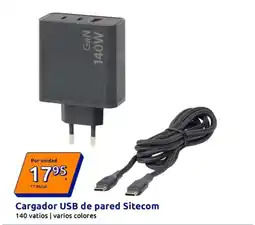Action Sitecom - cargador usb de pared oferta