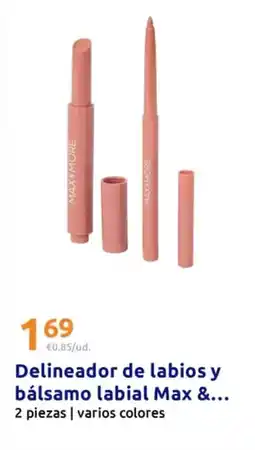 Action Max&more - delineador de labios y balsamo labial max oferta