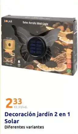Action Solar - decoración jardín 2 en 1 oferta