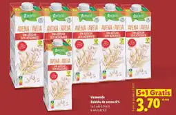Lidl Vemondo - bebidas de avena 0% oferta