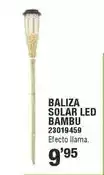 Optimus Balza solar led bambu oferta